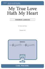 My True Love Hath My Heart SA choral sheet music cover Thumbnail
